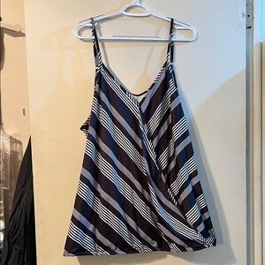 Striped Black and White Women's Top